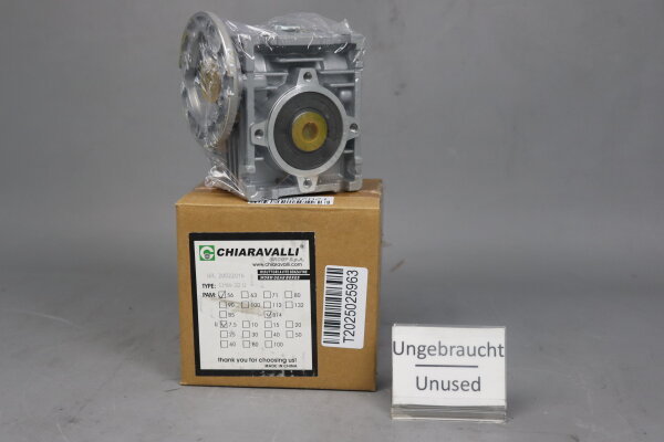 Chiaravalli CHM-30 U Schneckengetriebe PAM56 i=7,5 B14 Unused OVP