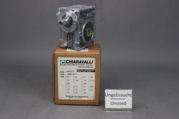 Chiaravalli CHMR-30 U Schneckengetriebe i=10 CHMR30U Unused OVP