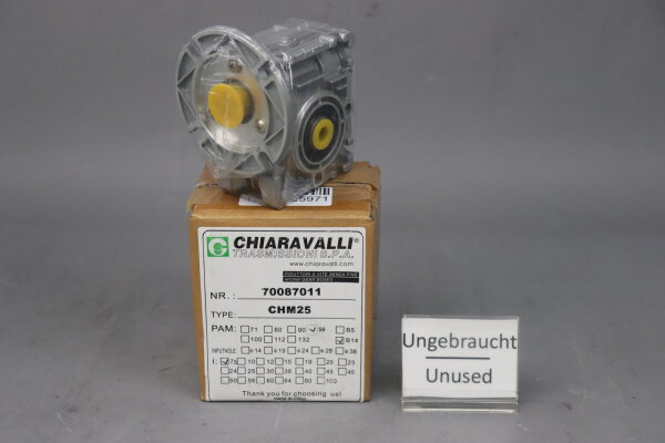 Chiaravalli CHM25 Schneckengetriebe PAM56  i=7,5 Unused OVP