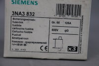 Siemens 3NA3832 3NA3 832 Sicherungseinsatz 3 St&uuml;ck NH00 125A unused OVP