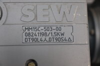 SEW EURODRIVE R27DT90S4/BMG/HR/MM15/MFP Getriebemotor 0,22 kW 1.1kW i=4 Unused