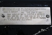 Siemens 1FT5064-0AC71-2-Z Permanent Magnet Motor 2000/min Used