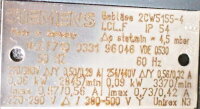 Siemens 1GG5114-0FF40-4FU7-Z+2CW5155-4 Nebenschluss Motor DC Tacho Unused