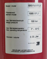 Zander G03/100XPLV Druckbeh&auml;lter mit Filterelement 1050 XPLV used