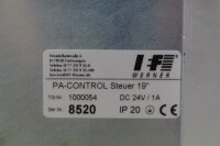 IEF Werner PA-Control Steuer 19&quot; 1000054 DC 24V/1A Used