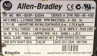 Allen Bradley MPL-B310P-SJ22AA Servomotor 0,77kW 5000rpm...