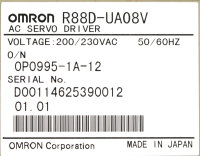 Omron R88D-UA08V AC Servo Driver Used