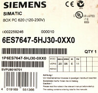 Siemens Simatic BOX PC 620 6ES7647-5HJ30-0XX0 AGP-Grafik Unused OVP