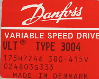 Danfoss VLT Type 3004 175H7246 Variable Speed Drive...