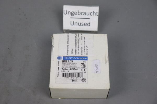 Telemecanique GV2P05 Motorschutzschalter 0.63-1A 021344 unused sealed