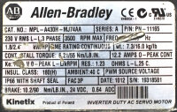 Allen Bradley MPL-A430H-MJ74AA Servomotor (Anschluss besch&auml;digt)
