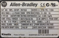 Allen Bradley MPL-B310P-RK72AA Servomotor 0,77kW 5000rpm Unused