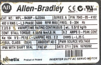 Allen Bradley MPL-B430P-SJ22AA Servomotor