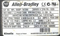 Allen Bradley MPL-B430P-SK72AA 2.2kW Servomotor used