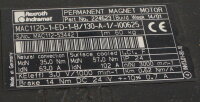 Rexroth Indramat MAC112D-1-ED-1-B/130-A-1/-100625 Permanent Magnet Motor used
