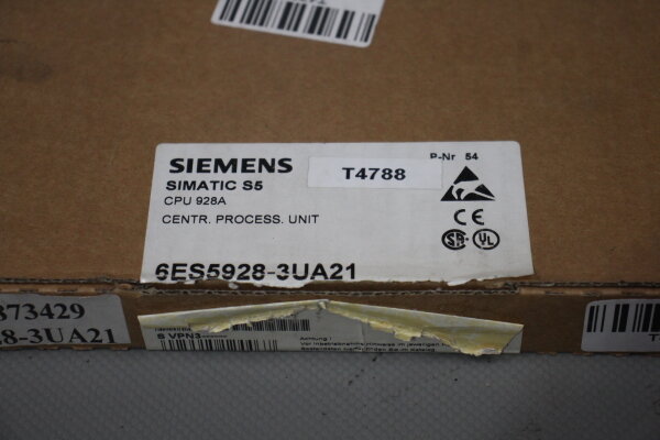 Siemens Simatic S CPU 928A 6ES5 928-3UA21 E-Stand 4 unused OVP