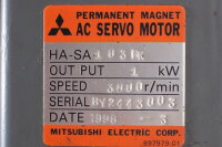 Mitsubishi HA-SA103BK Servomotor 1kW Used
