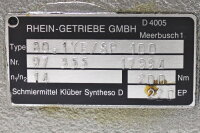Rhein-Getriebe 80.1YE/SP 100 Getriebe i=14 200 Nm used