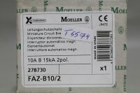 Moeller FAZ-B10/2 Leitungsschutzschalter 278730 2pol 10A  Unused Ovp
