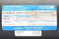 Reliance Electro-Craft  Staubli 643/IDI-D29065600 43-0533 Motor Used