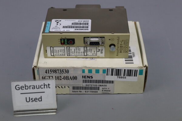 Siemens 6GT2102-0BA00 Version: 06 Anschaltmodul MOBY-L used OVP