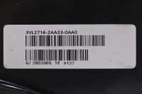 Siemens 3VL2712-1DC33-2HD1-Z VL160 Leistungsschalter Unused OVP
