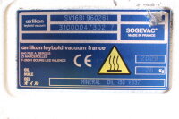 Leybold SOGEVAC SV16BI960281 Vakuumpumpe + Hanning D8D4-8-112 0.65kW used