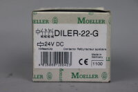 Moeller DILER-22-G Hilfssch&uuml;tz DILER22G 24V DC unused OVP