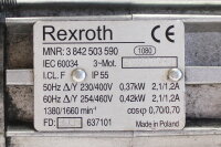 Rexroth MNR 3 842 503 590 0,37kW Getriebemotor mit 3842524952 Winkelgetriebe used