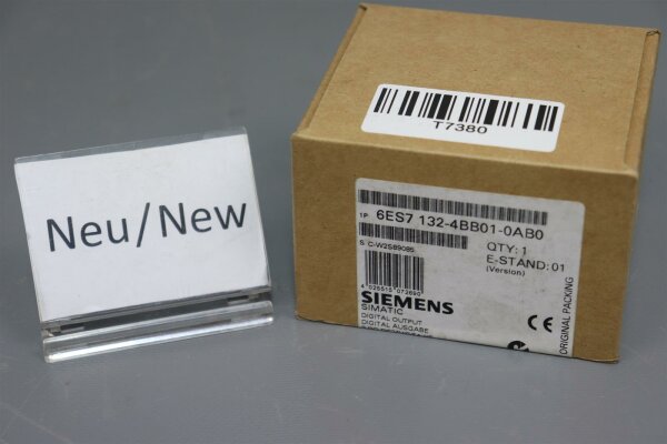 Siemens 6ES7 132-4BB01-0AB0 Digital Output Module E: 01 unused OVP