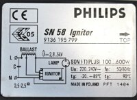 Philips SN58 Ignitor Z&uuml;ndger&auml;t Unused