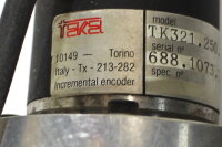 Isoflux 4402501101 Servomotor + Ekel TK321.250.12.SOC Incremental encoder Used