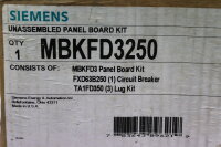 Siemens MBKFD3250 FXD63B250 Breaker Panel unused