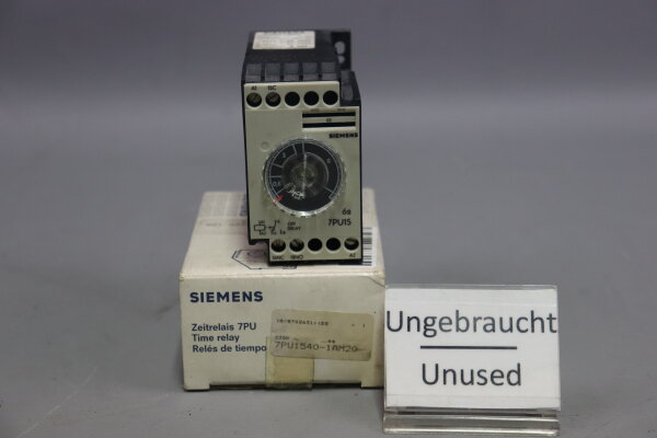 Siemens 7PU1540-1AM20 Zeitrelais 220V 50/60Hz Unused OVP