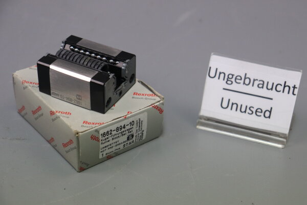 Rexroth 1662-894-10 Kugel-F&uuml;hrungswagen Runner block Unused OVP