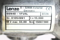 Lenze SSN40-1UVAL-063C22 Elektromotor + SSN40-1FVAL Getriebe Used
