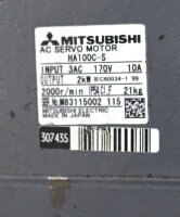 Mitsubishi HA100C-S Servomotor 2kW 2000rpm Unused