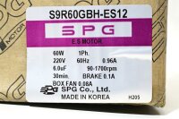 SPG S9R60GBH-ES12 60 W Elektromotor unused