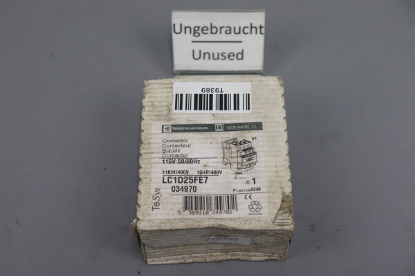 Telemecanique LC1D25FE7 Leistungssch&uuml;tz sealed
