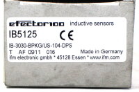 IFM electronics efector100 IB5125 IB-3030-BPKG/US-104-DPS...