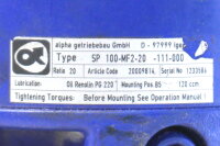 Alpha Getriebe SP 100-MF2-20-111-000 i=20 Used
